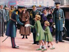 Princesses Elizabeth and Margaret c.1935 Creator: Unknown