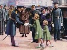 Princesses Elizabeth and Margaret c.1935 Creator: Unknown