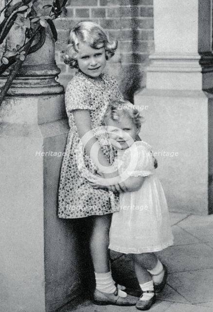 Princesses Elizabeth and Margaret Rose, 1932, (1937). Artist: Unknown