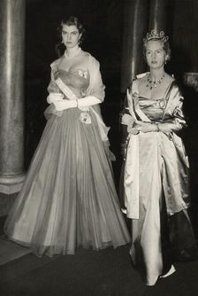 Princesses Margaretha and Sibylla of Sweden, 1954