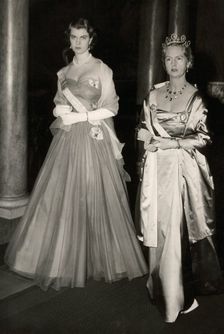 Princesses Margaretha and Sibylla of Sweden, 1954. Creator: Unknown