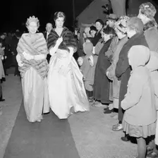 Princesses Sibylla and Margaretha on their way to a wedding, Glumslöv, Landskrona, Sweden, 1961. Creator: Unknown