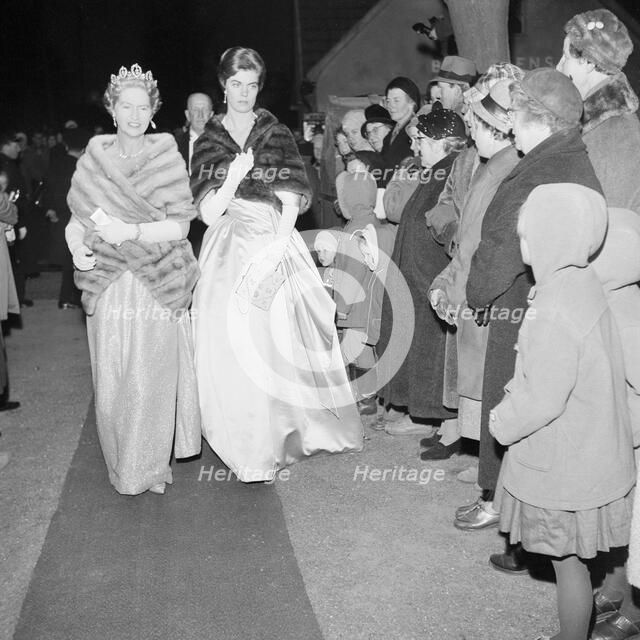 Princesses Sibylla and Margaretha on their way to a wedding, Glumslöv, Landskrona, Sweden, 1961. Artist: Unknown