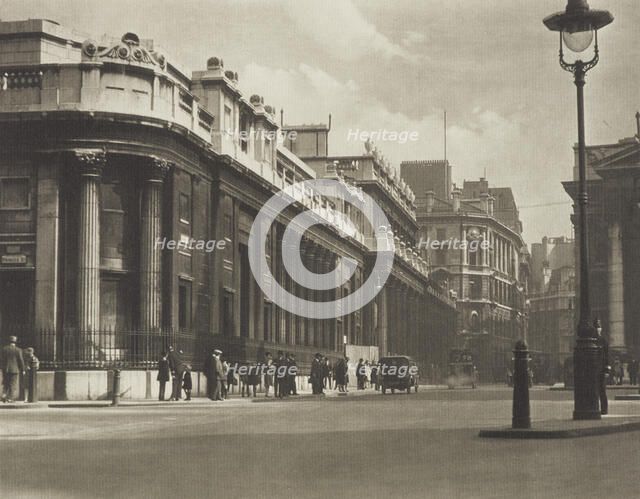 [Princes Street corner]. From the album: Photograph album - London, 1920s. Creator: Harry Moult.