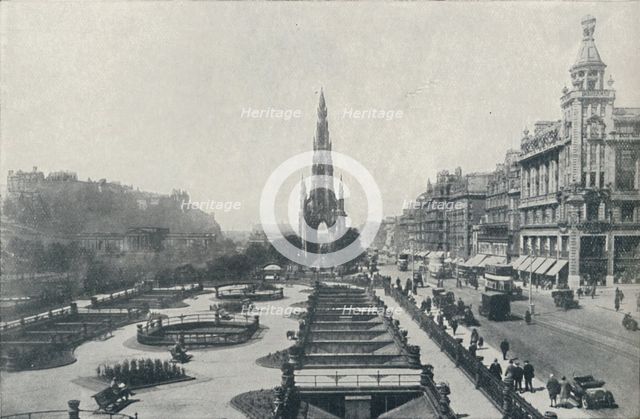 'Princes Street, Edinburgh', 1910. Artist: Valentine & Sons Ltd.