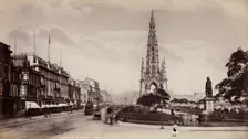 Princes Street from the National Gallery, Edinburgh, between 1870 and 1880. Creator: James Valentine