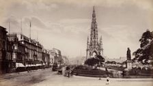 Princes Street from the National Gallery, Edinburgh, between 1870 and 1880. Creator: James Valentine