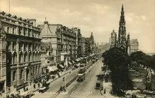 Princes Street Looking East, Edinburgh c1920s. Creator: Unknown