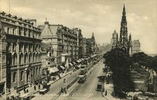 Princes Street Looking East, Edinburgh c1920s. Creator: Unknown