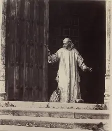 Principal Doorway of the Carthusian Monastery, Burgos, 1853. Creator: Charles Clifford