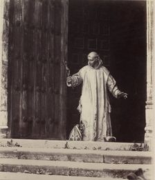 Principal Doorway of the Carthusian Monastery, Burgos, 1853. Creator: Charles Clifford