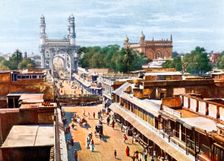 Principal Entrance Street, Hyderabad, India, early 20th century