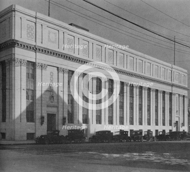 Principal facade of the Masonic Temple, Birmingham, Alabama, 1924. Artist: Unknown.