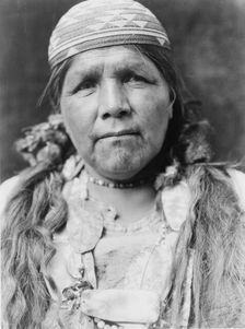 Principal female shaman of the Hupa, c1923. Creator: Edward Sheriff Curtis