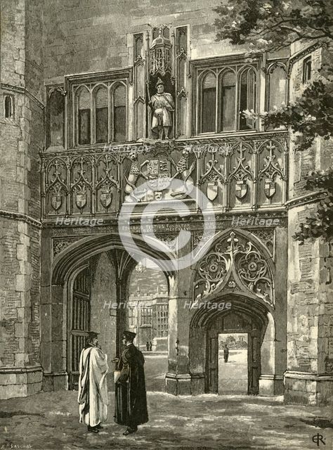 'Principal Gateway, Trinity College', late 19th century.  Creator: Edward Gascoin.