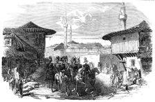 Principal Street in Varna - Arrival of the Staff, 1854. Creator: Unknown