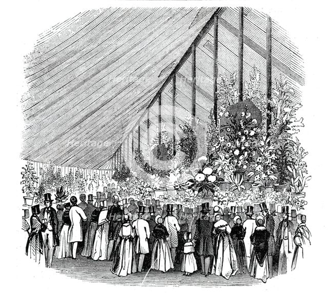 Principal Tent, Royal Botanic Society's Fete, 1844. Creator: Unknown.