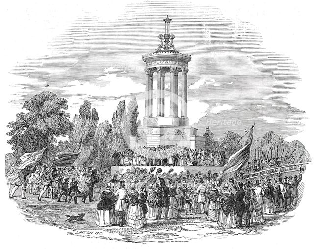 Principal view of the Monument, 1844. Creator: Unknown.
