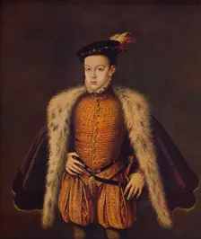 Principe Don Carlos hijo de Felipe II (Prince Carlos de Austria), 1557-1559, (c1934). Artist: Alonso Sanchez Coello