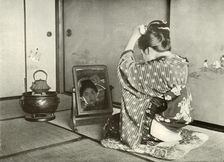 Prinking Up for the Day 1910. Creator: Herbert Ponting