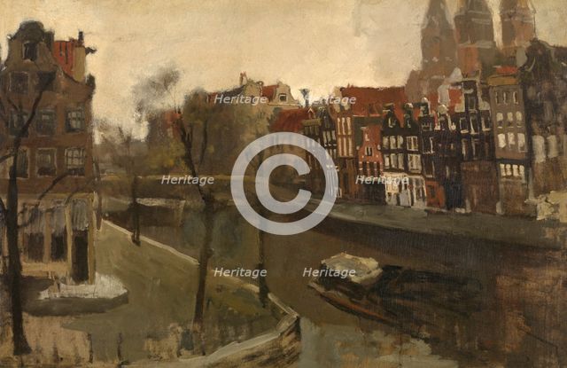 Prinsengracht in Amsterdam, c1880-1920. Creator: George Hendrik Breitner.
