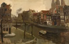 Prinsengracht in Amsterdam, c1880-1920. Creator: George Hendrik Breitner