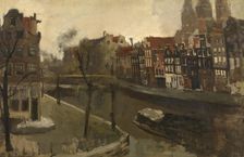 Prinsengracht in Amsterdam, c1880-1920. Creator: George Hendrik Breitner