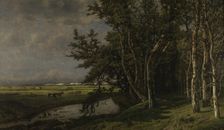 Prinsenvijver on the Isle of Walcheren, 1876. Creator: Jean Pierre François Lamoriniere