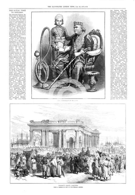 Prinsep's Ghaut, Calcutta, from a sketch by of our special artists, 1876. Creator: Unknown.