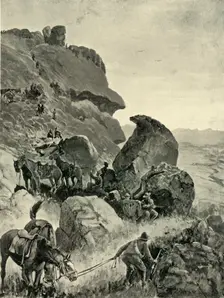 Prinsloo's Last Stand in the Valley of the Little Caledon: The Boers Position on the Heights 190 Creator: MFR