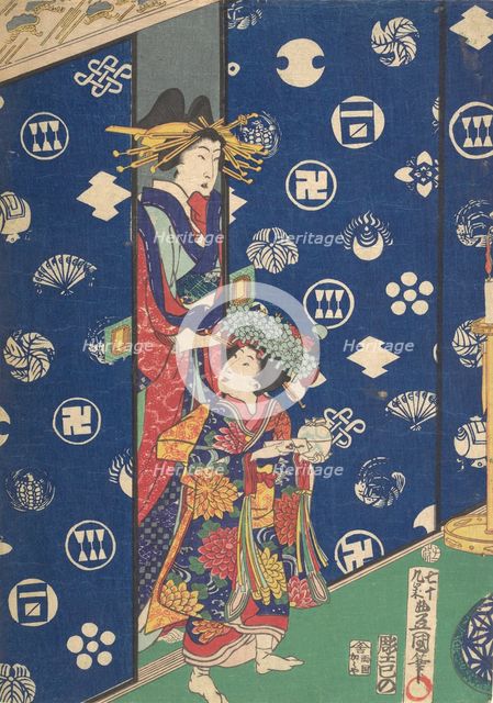 Print, 19th century., 19th century. Creator: Utagawa Kunisada.