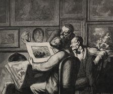 Print Enthusiasts. Creator: Honoré Daumier (French, 1808-1879)