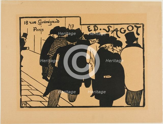Print Fanciers, 1892. Creator: Félix Vallotton.