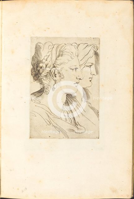 Print from Drawing Book, c. 1610/1620. Creator: Luca Ciamberlano.
