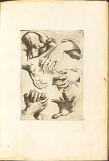 Print from Drawing Book, c. 1610/1620. Creator: Luca Ciamberlano