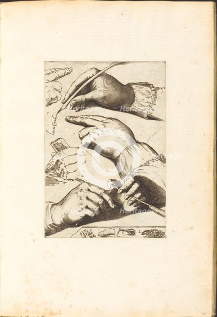 Print from Drawing Book, c. 1610/1620. Creator: Luca Ciamberlano.