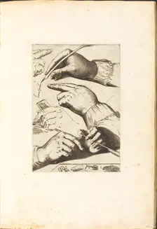Print from Drawing Book, c. 1610/1620. Creator: Luca Ciamberlano