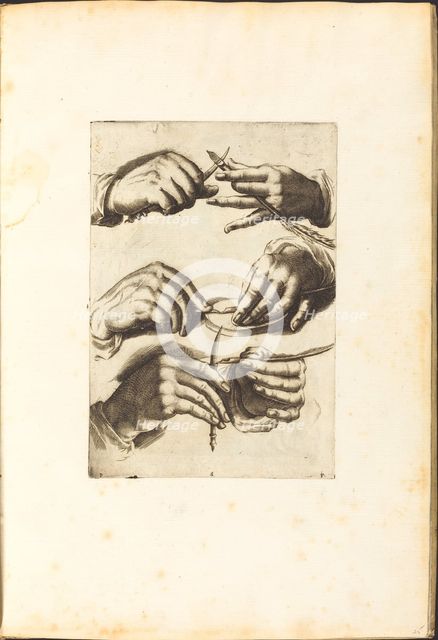 Print from Drawing Book, c. 1610/1620. Creator: Luca Ciamberlano.