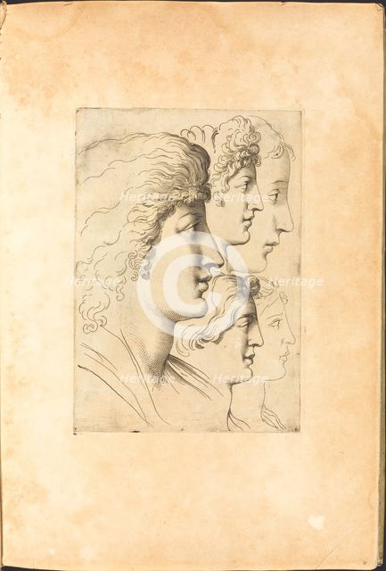 Print from Drawing Book, c. 1610/1620. Creator: Luca Ciamberlano.