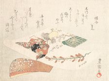 Print of a Kabuki Dancer from the Maiden of the Dojoji Temple (Musume Dojoji) , ca. 1810s. Creator: Utagawa Toyokuni I