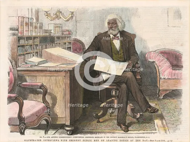 Print of Frederick Douglass, ca. 1879. Creator: Unknown.