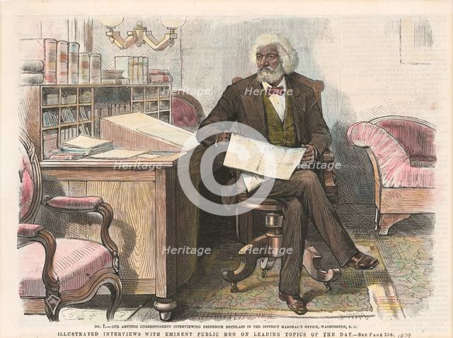 Print of Frederick Douglass, ca. 1879. Creator: Unknown.