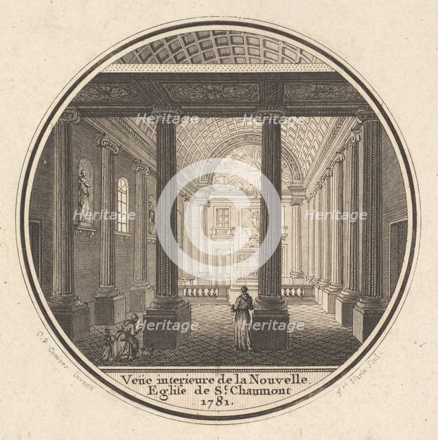 Print of the Reverse of the Portrait Medal of Fortunée-Marie d'Est, Princesse de Conti wit..., 1781. Creator: Joseph Varin.