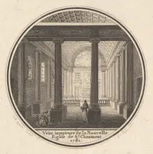 Print of the Reverse of the Portrait Medal of Fortunée-Marie d'Est, Princesse de Conti wit..., 1781. Creator: Joseph Varin