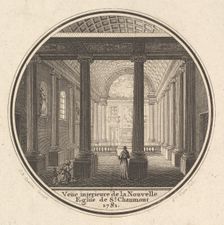 Print of the Reverse of the Portrait Medal of Fortunée-Marie d'Est, Princesse de Conti wit..., 1781. Creator: Joseph Varin