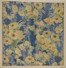 Printed Textile, 1940. Creator: Marie Lutrell