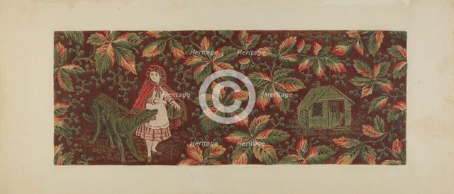 Printed Textile, c. 1940. Creator: Mildred Ford.