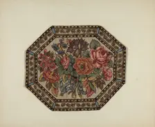 Printed Textile, c. 1940. Creator: Bessie Forman