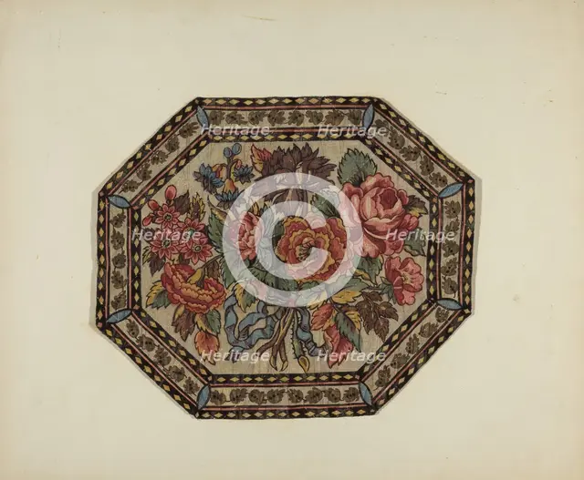 Printed Textile, c. 1940. Creator: Bessie Forman.