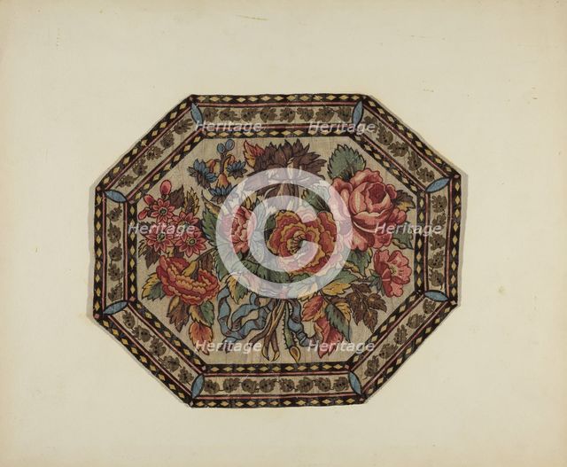 Printed Textile, c. 1940. Creator: Bessie Forman.